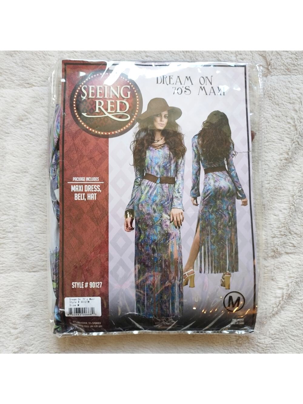 Seeing Red Dream On 70s Maxi Dress Halloween Costume